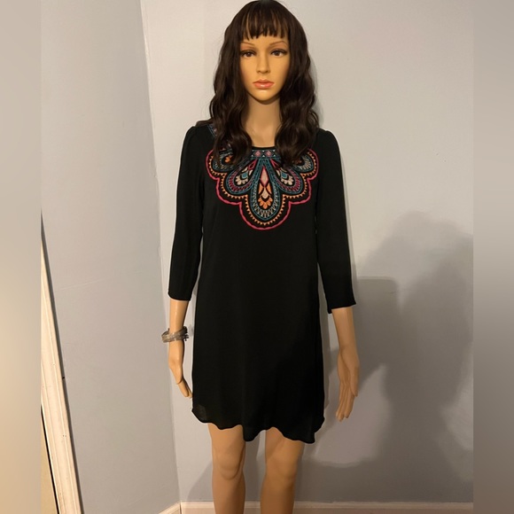 Flying tomato’s dress , black with embroidering NWT - Picture 1 of 5